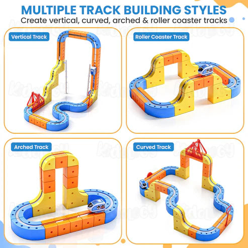 Magnetic Monorail DIY Versatile Track Car (80 Pcs)