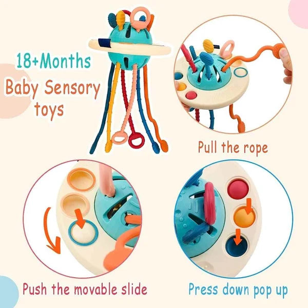 Silicone Pulling String Toy