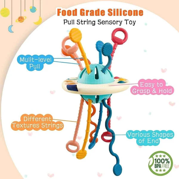 Silicone Pulling String Toy
