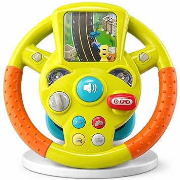 Steering Wheel Toy for Kids | Realistic Car Driving Simulator