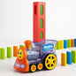 Kids Domino Train Auto-Laying Toy with 40 Tiles, Automatic Domino Placement